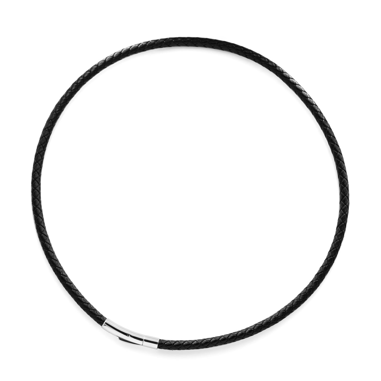 Starborn Geflochtene Lederkette mit Edelstahlverschluss
