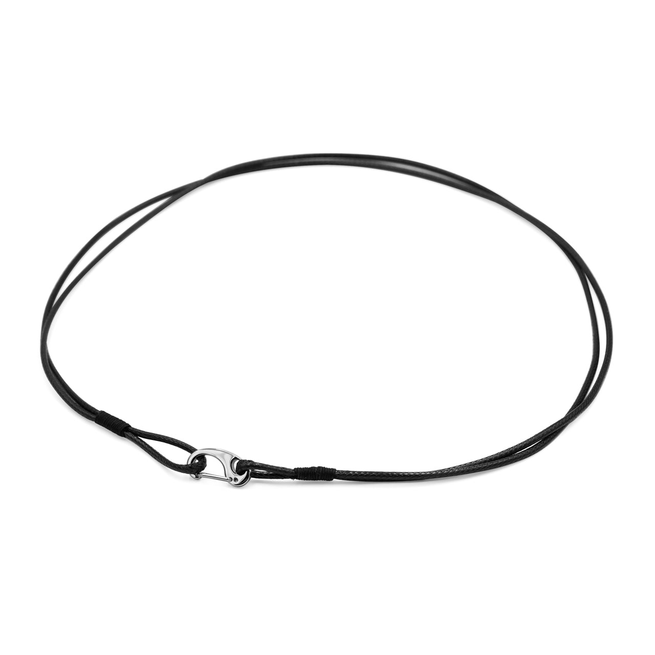 Starborn Skinny Double Braided Leather Necklace with Stainless Steel Clasp