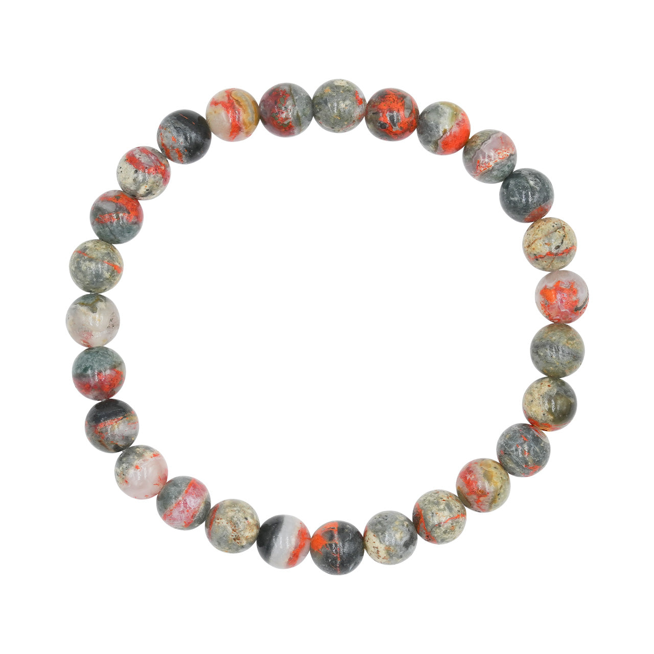 Starborn Magma Chalcedony Elastic Beaded Bracelet