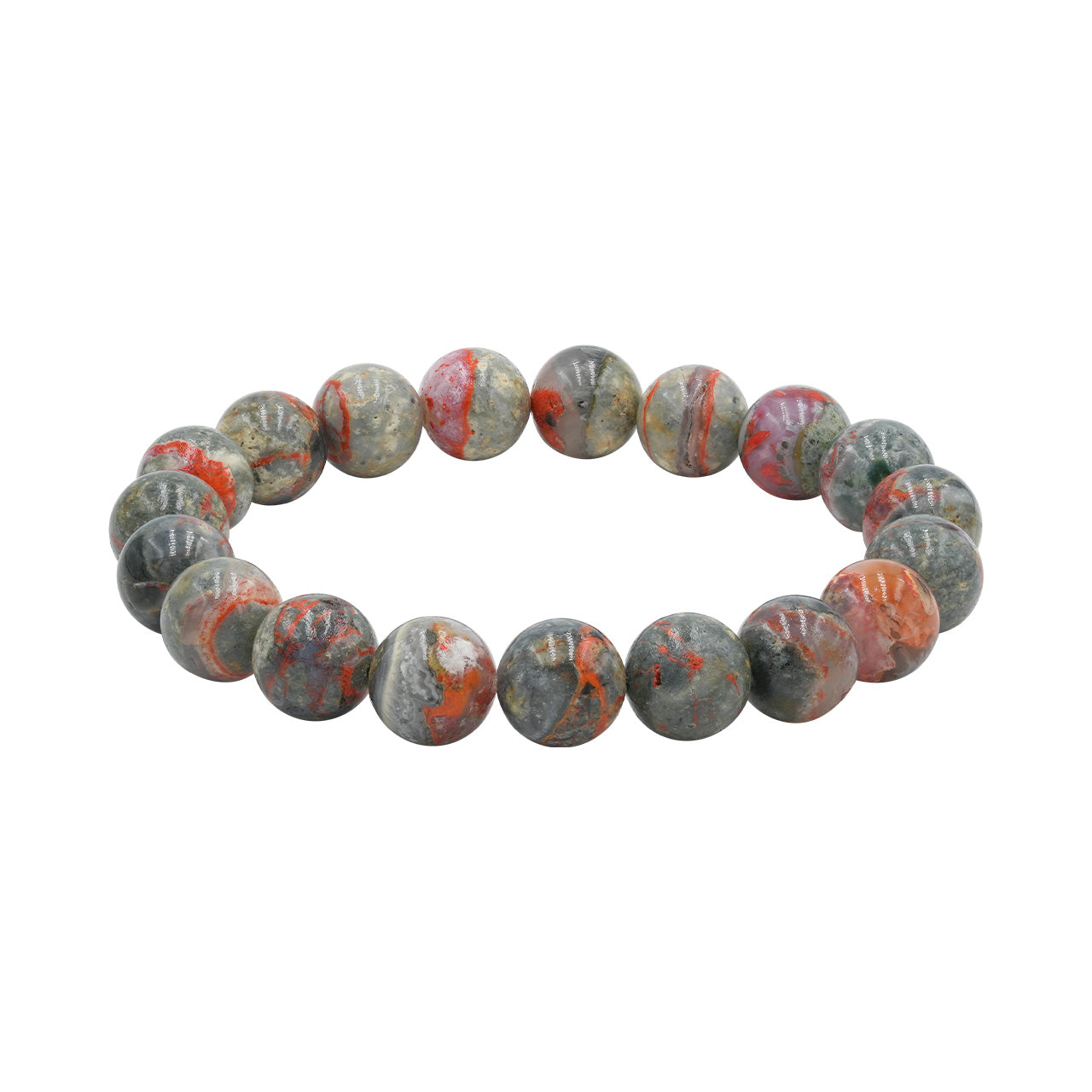 Starborn Magma Chalcedony Elastic Beaded Bracelet