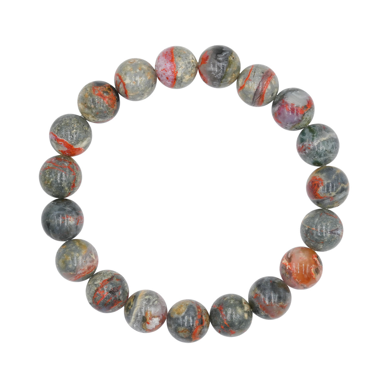 Starborn Magma Chalcedony Elastic Beaded Bracelet