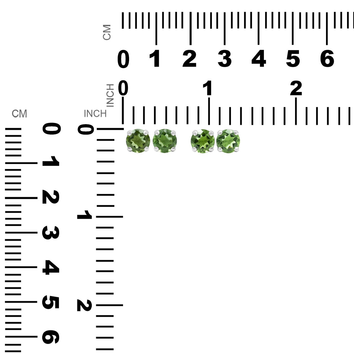 Aretes estilo poste de moldavita facetada Starborn en plata de ley