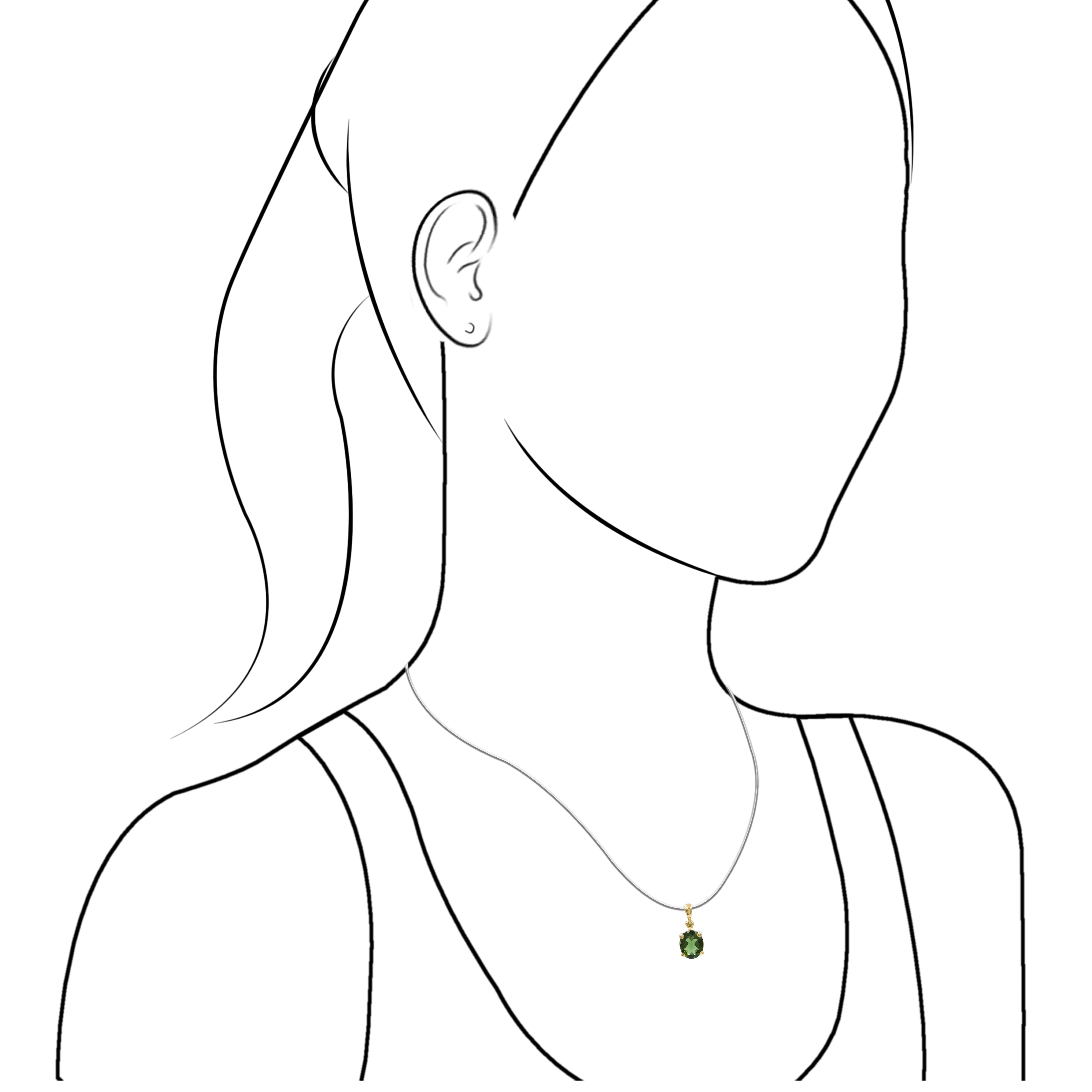 Starborn Faceted Moldavite Gold Micron Plated Pendant