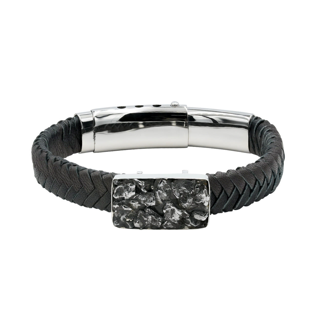 Starborn Campo del Cielo Meteorite Men’s Leather Bracelet