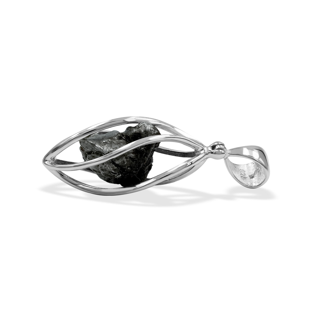 Colgante de jaula de meteorito Starborn Campo del Cielo en plata de ley 