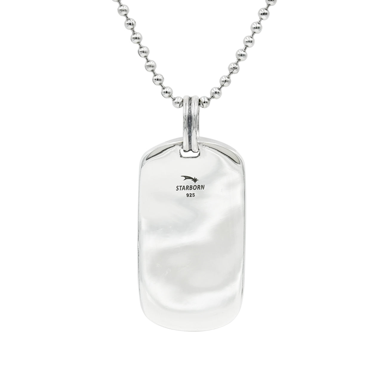 Starborn Campo del Cielo Meteorite Dog-Tag Style Pendant in Sterling Silver