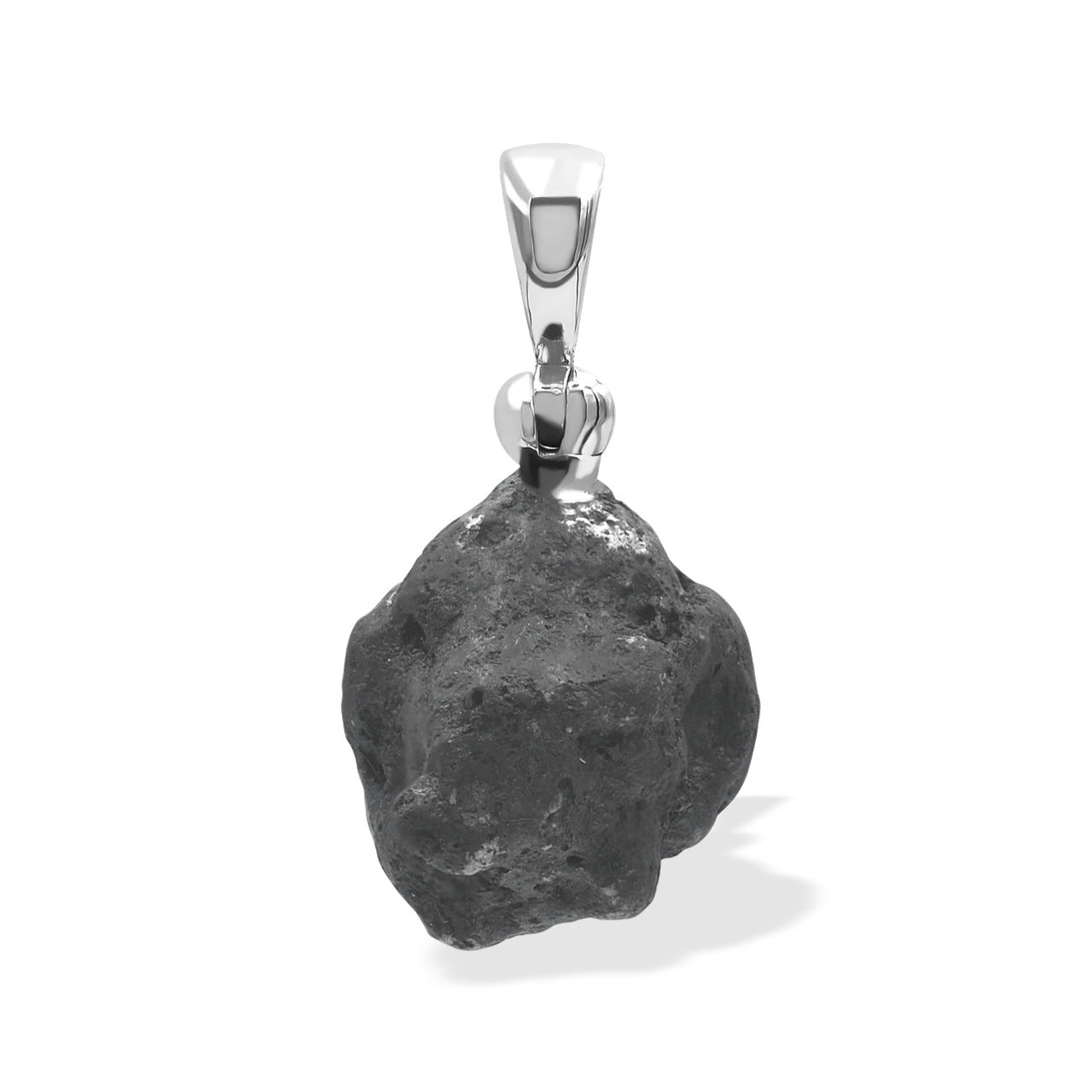 Sikhote Alin Meteorit Nugget Anhänger in Sterling Silber 