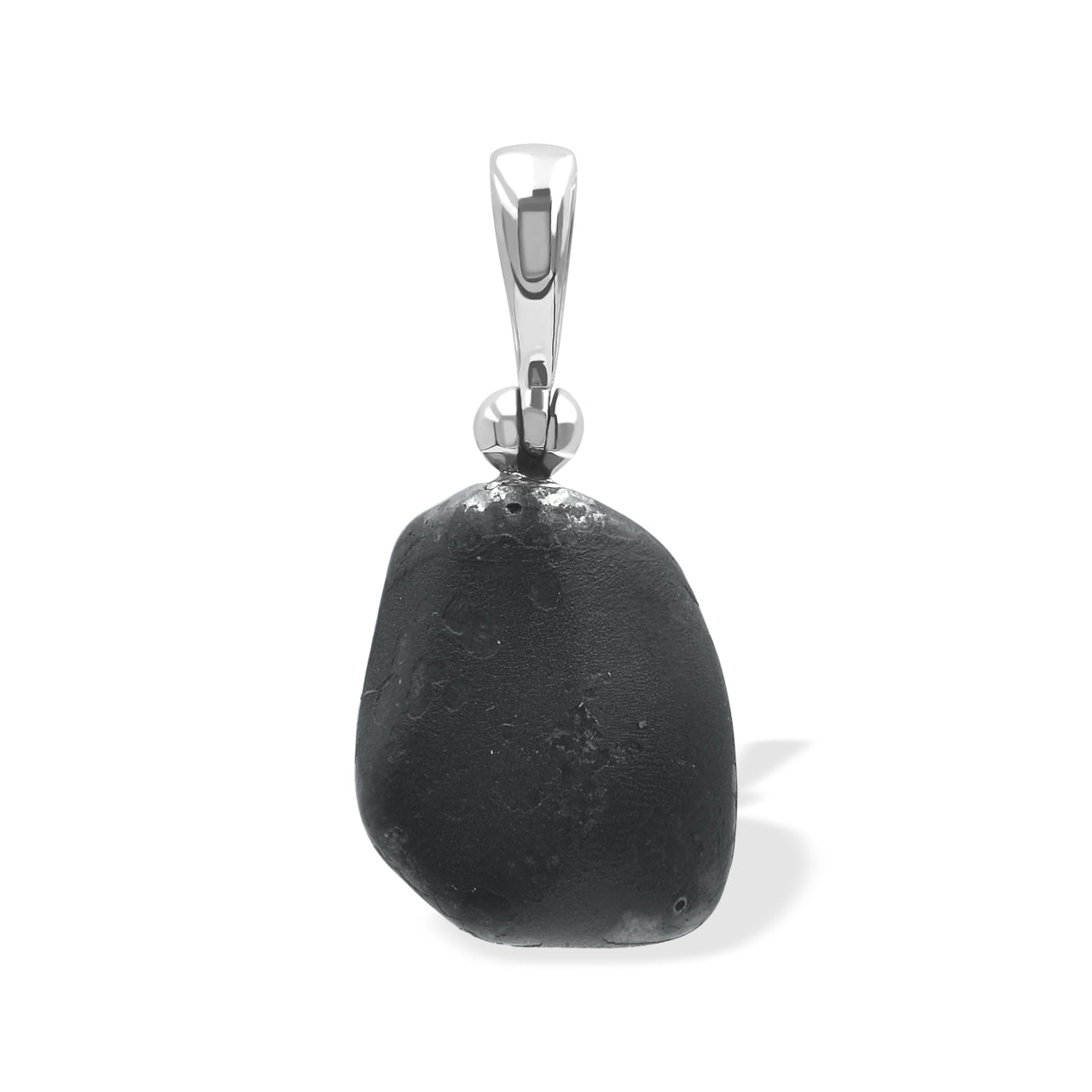 Sikhote Alin Meteorite Nugget Pendant in Sterling Silver