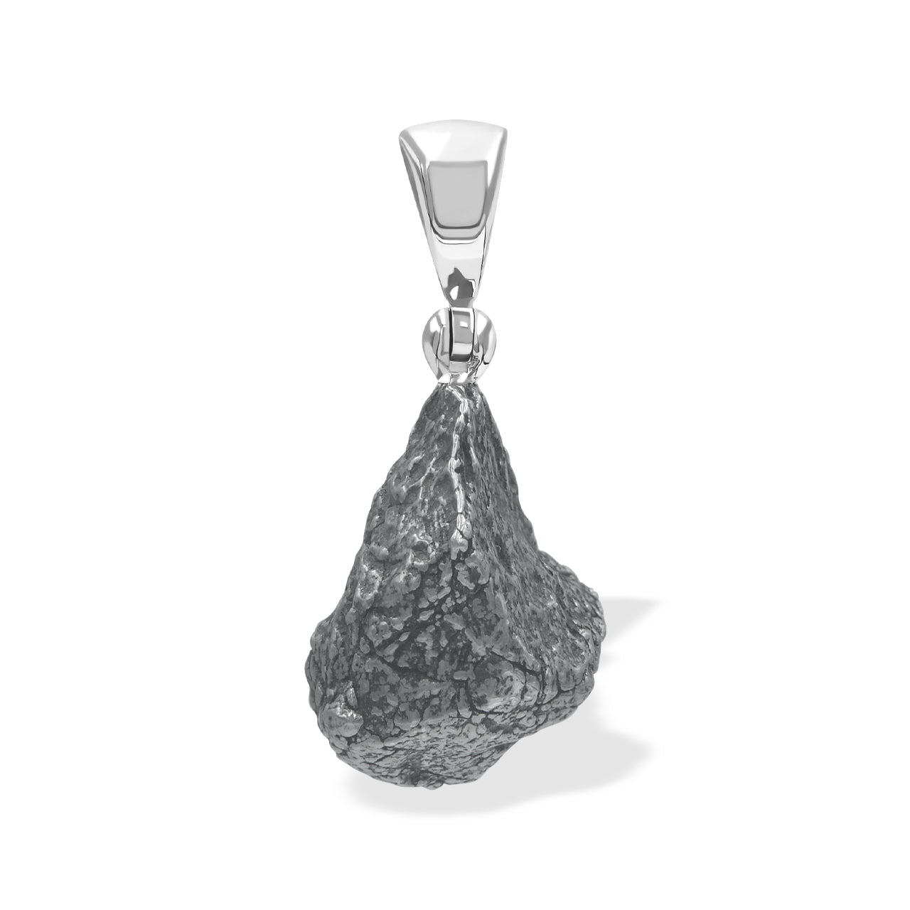 Sikhote Alin Meteorit Nugget Anhänger in Sterling Silber 