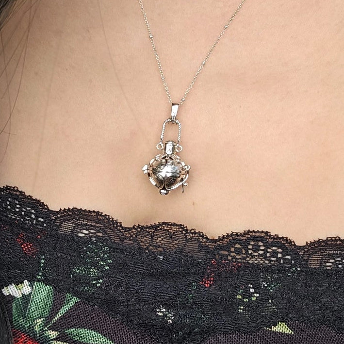 Starborn Moldavite & Muonionalusta Meteorite Pendant in Sterling Silver