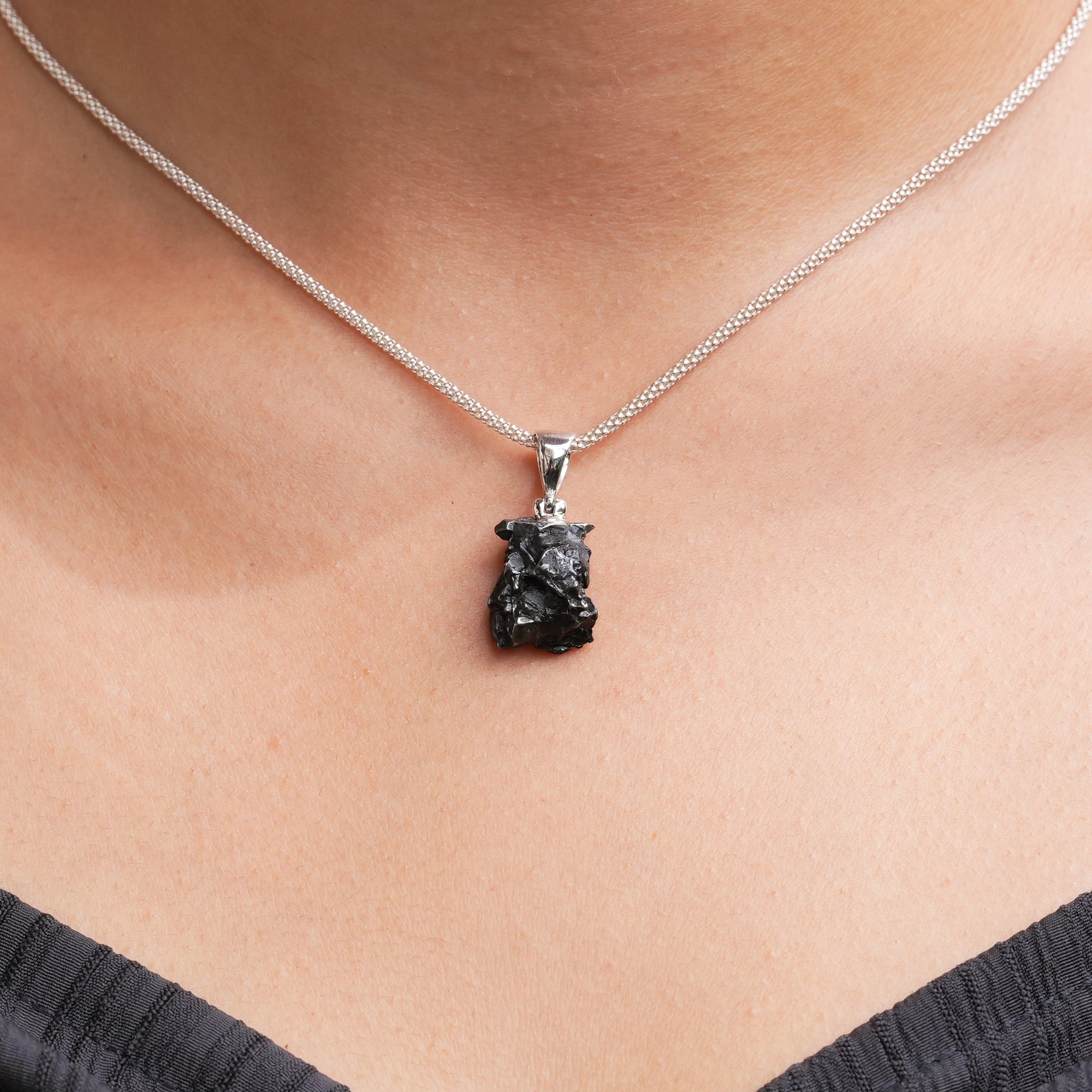 Colgante de meteorito Starborn Campo del Cielo en plata de ley 