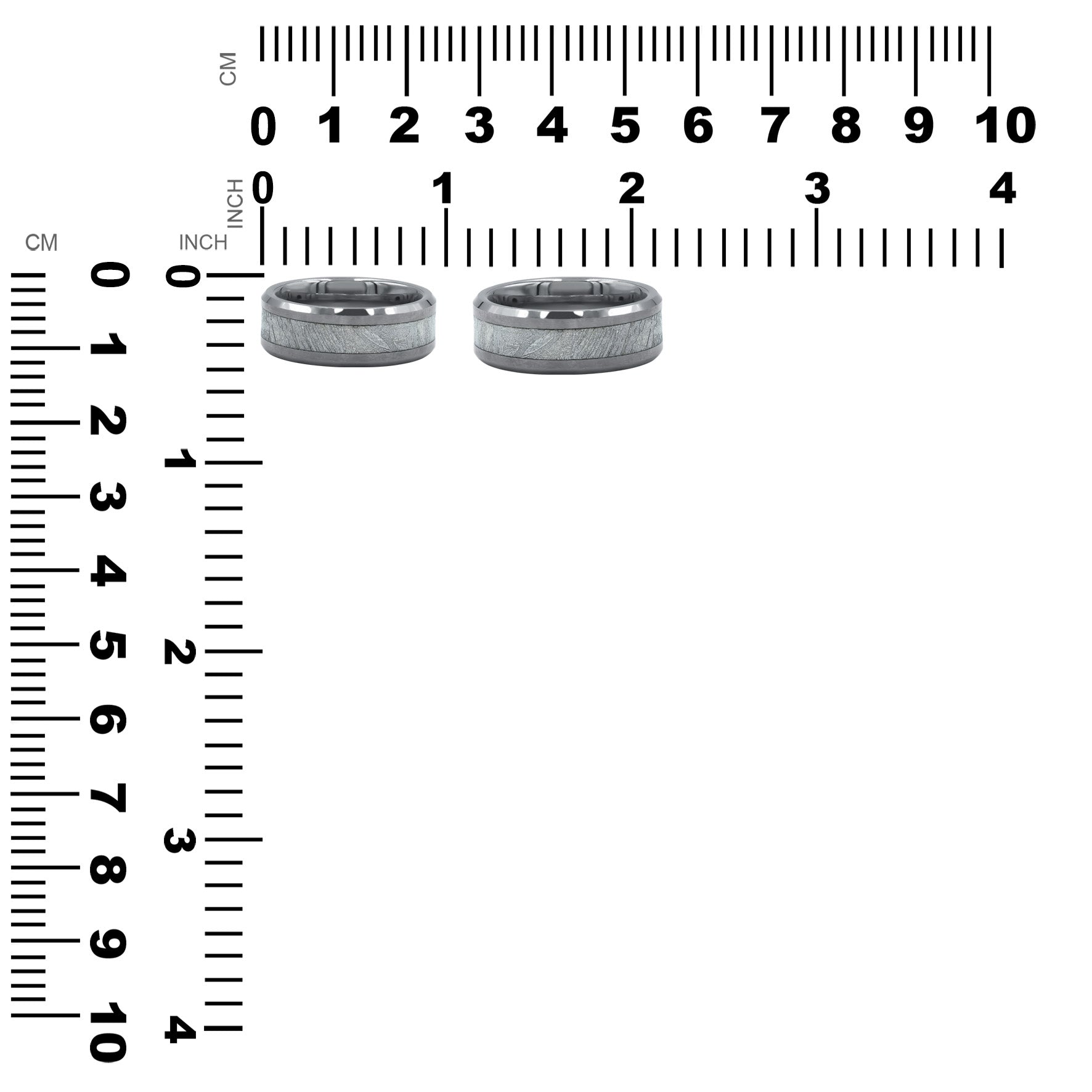 Starborn Aletai Meteorite Men's Tungsten Ring 8mm