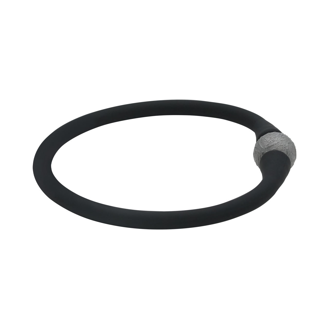 Starborn Aletai Eisenmeteorit 10mm Kugelperle auf Silikonarmband