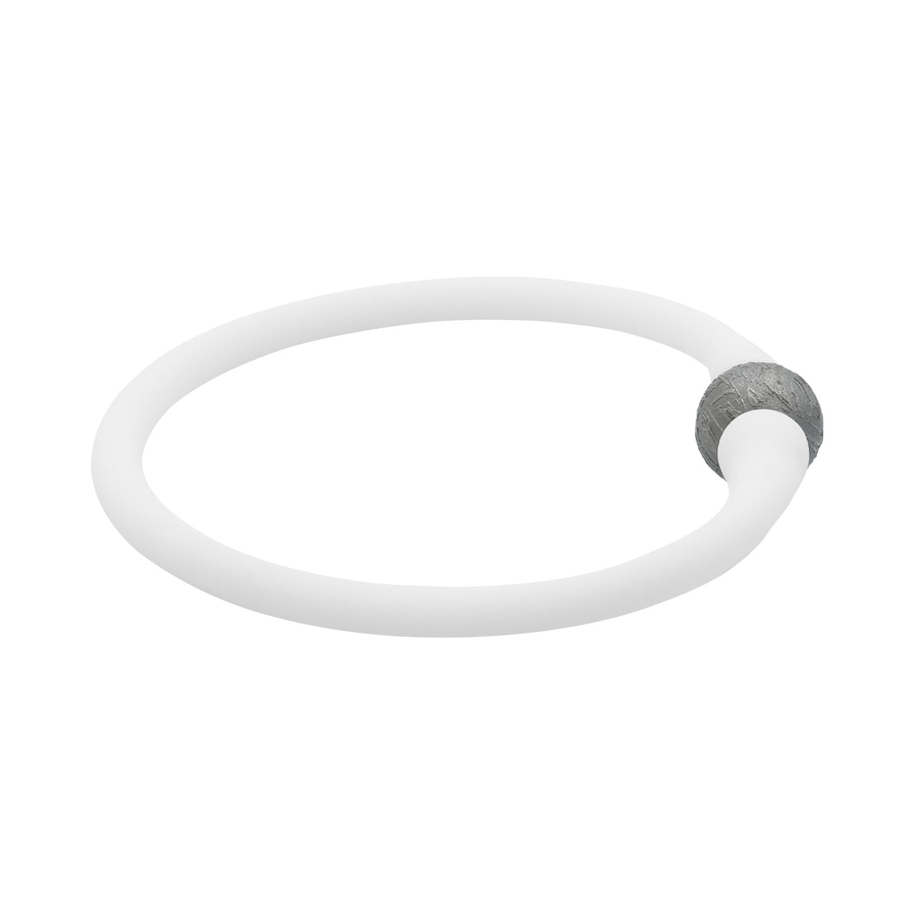 Starborn Aletai Eisenmeteorit 10mm Kugelperle auf Silikonarmband