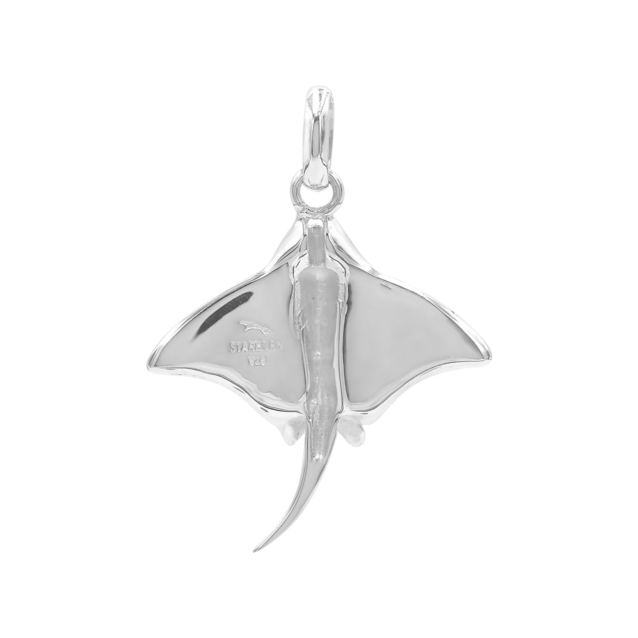 Colgante Starborn Abalone Manta Ray en plata de ley