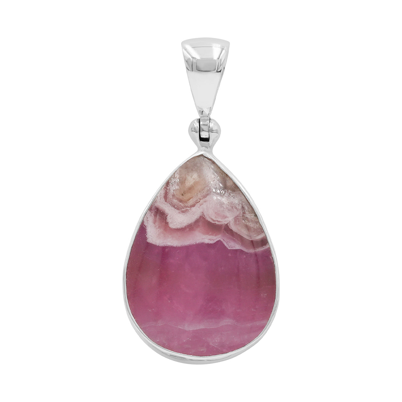 Starborn Pink Cobalto Calcite Pear Cabochon Pendant