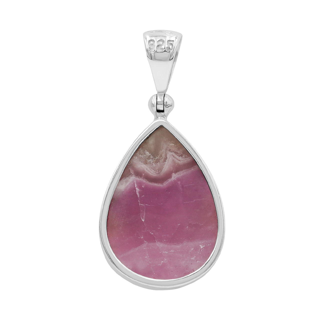 Starborn Pink Cobalto Calcite Pear Cabochon Pendant
