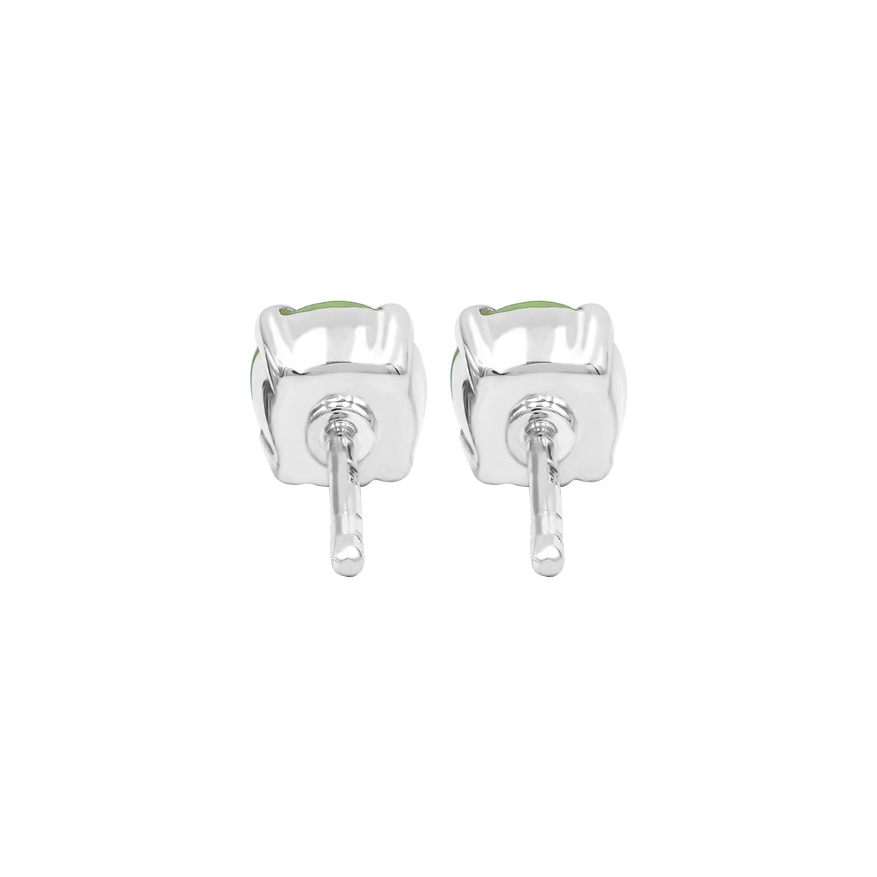 Starborn Faceted Gemstone Round 5mm Post Earrings in Sterling Silver