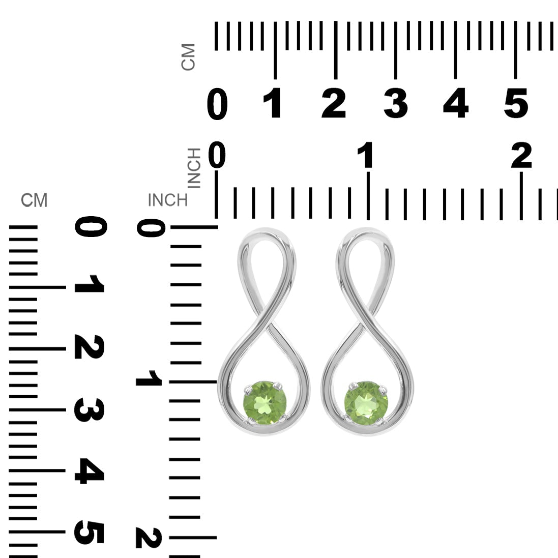 Starborn Faceted Gemstone Infinity Pendant in Fine Sterling Silver