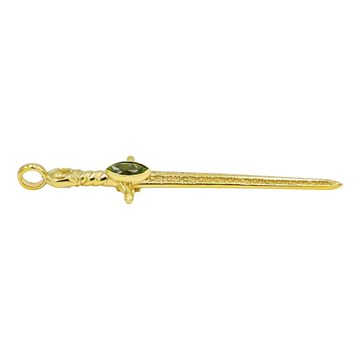 Starborn Peridot Sword Pendant