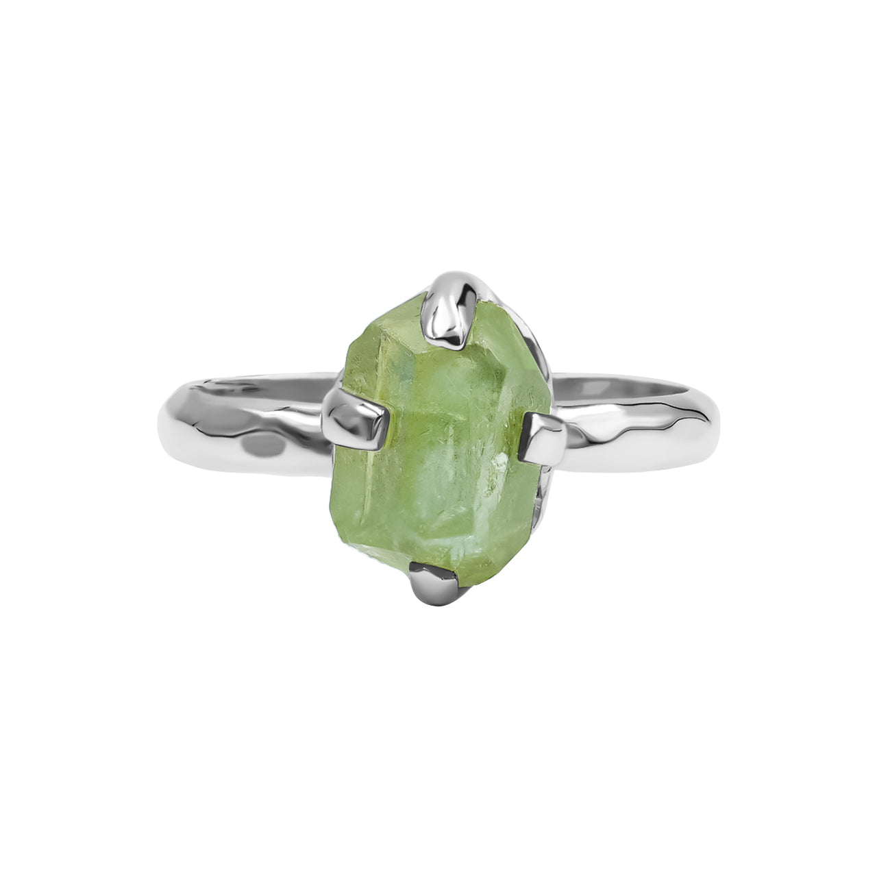 Starborn Sterling-Silberring mit Peridot-Kristallen