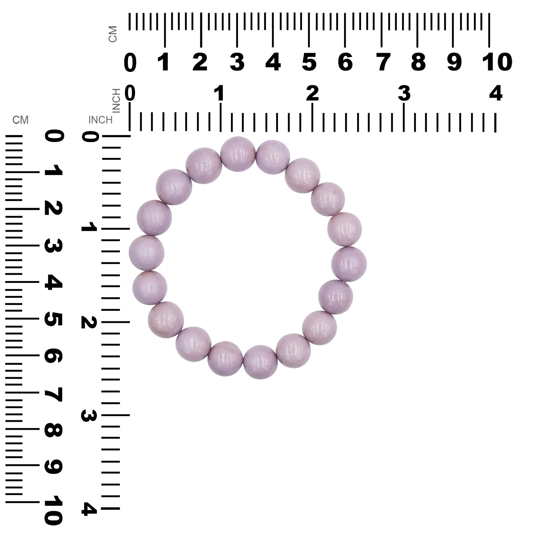 Phosphosiderite 10mm Bead Bracelet