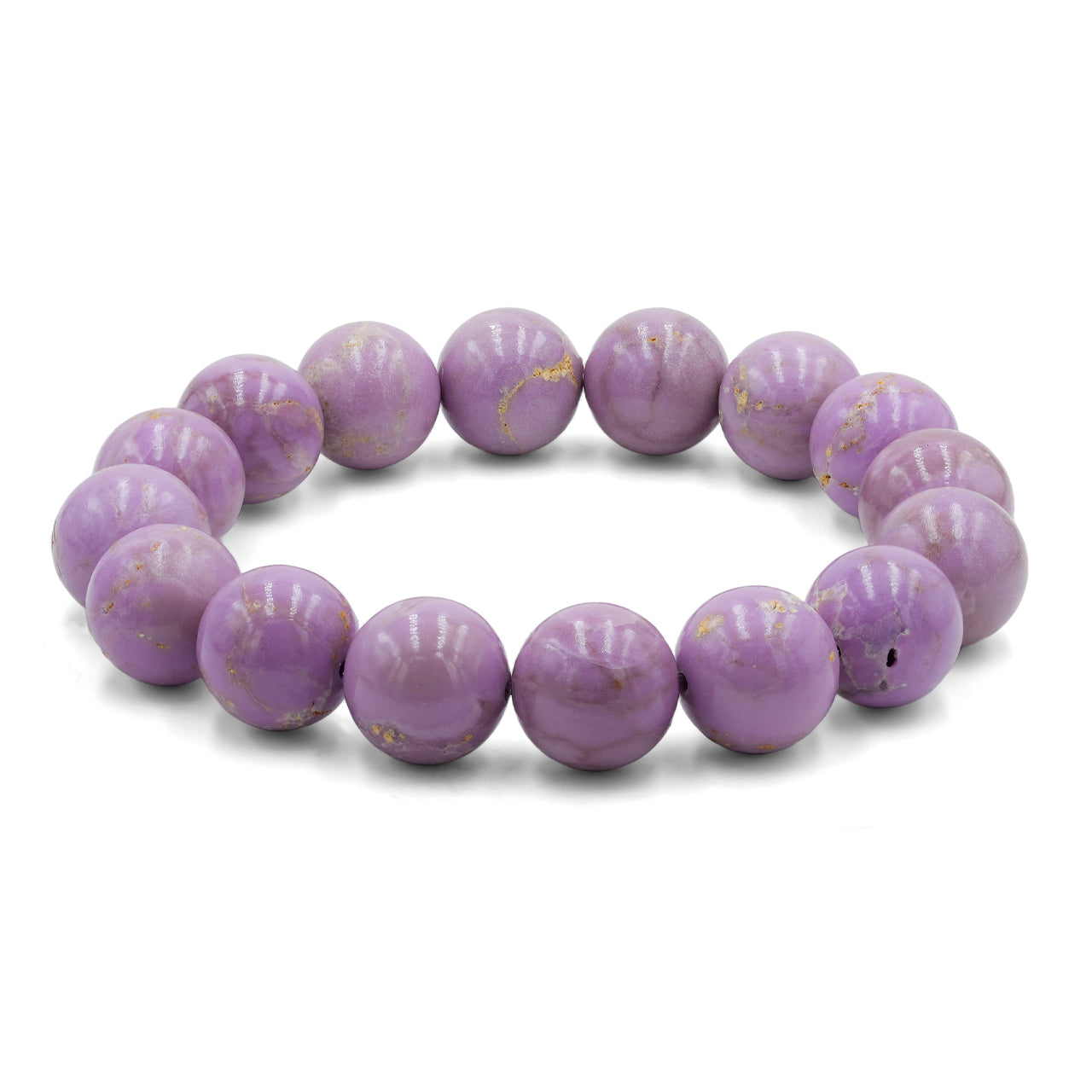 Starborn Phosphosiderite Elastic Beaded Bracelet