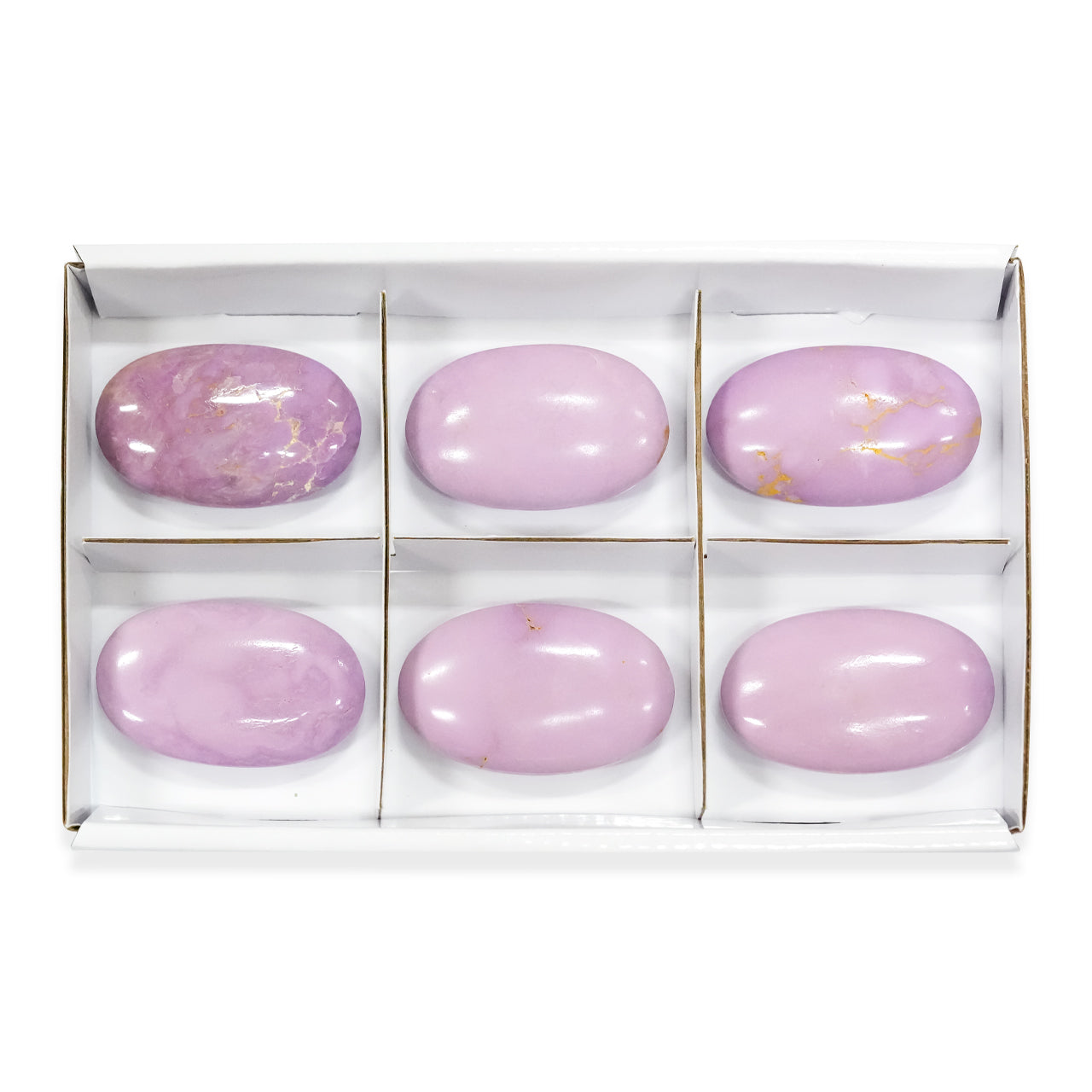 Phosphosiderite Palm Stones 6 Pieces