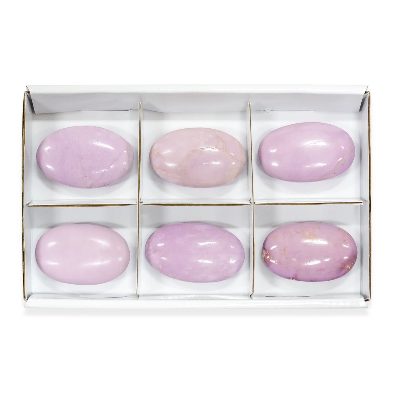 Phosphosiderite Palm Stones 6 Pieces