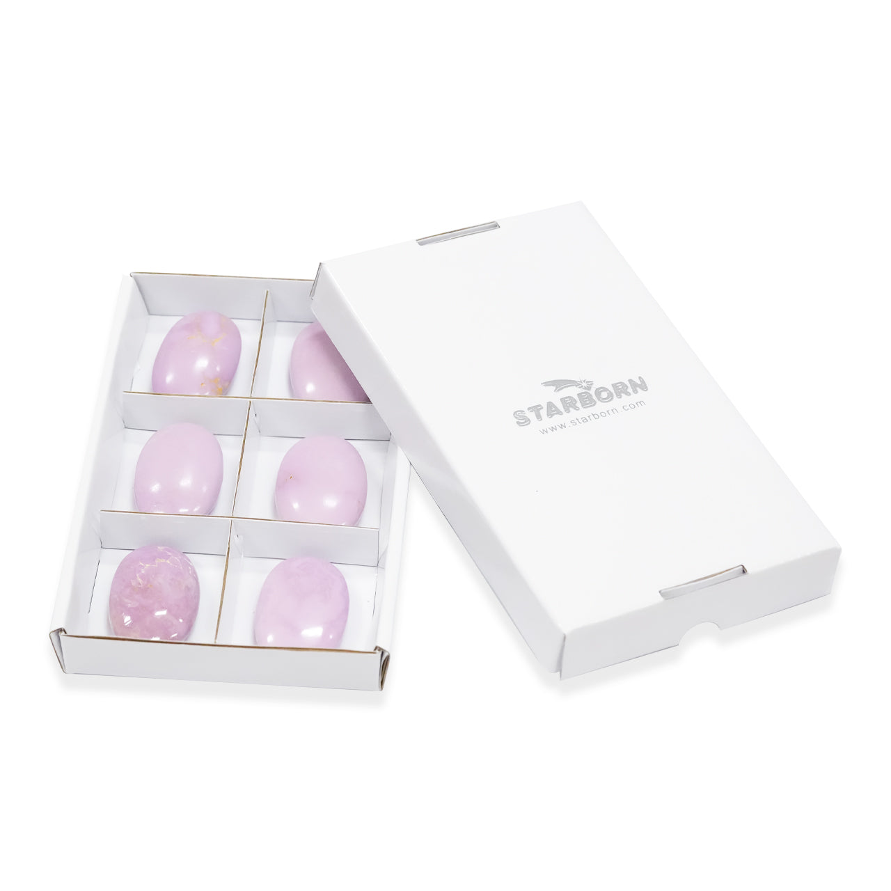 Phosphosiderite Palm Stones 6 Pieces