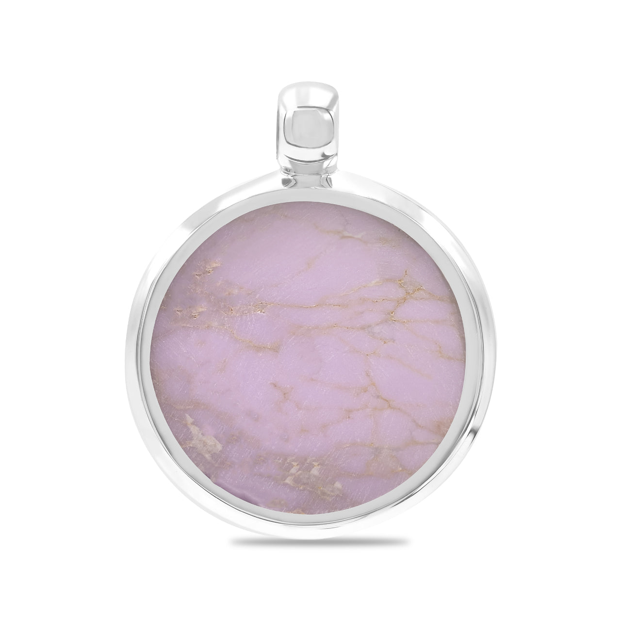 Starborn Phosphosiderite Carved Eagle Head Medallion Style Pendant in Sterling Silver