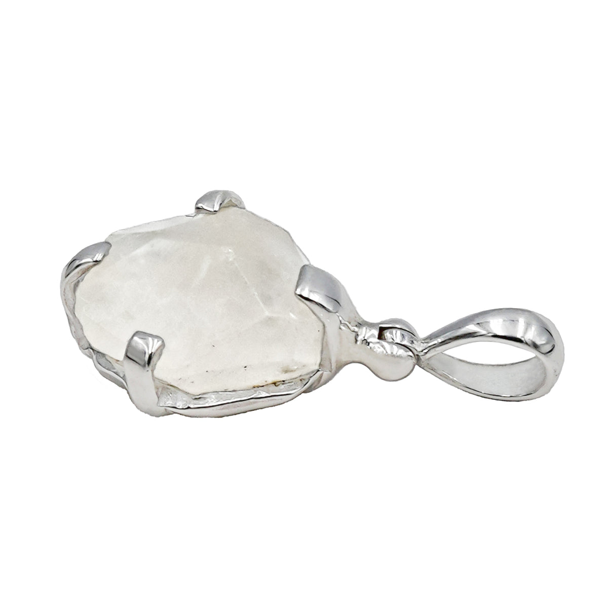 Starborn Phenakite Prongset Pendant in Sterling Silver