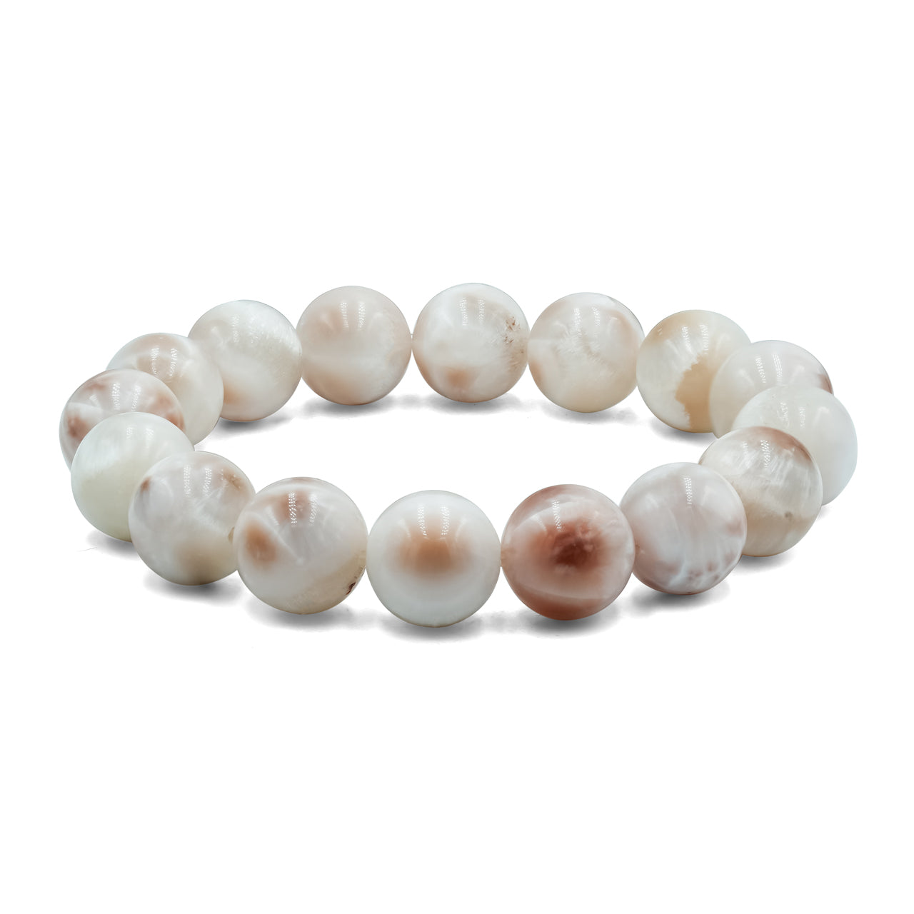 Starborn Pink Natrolite Elastic Beaded Bracelet