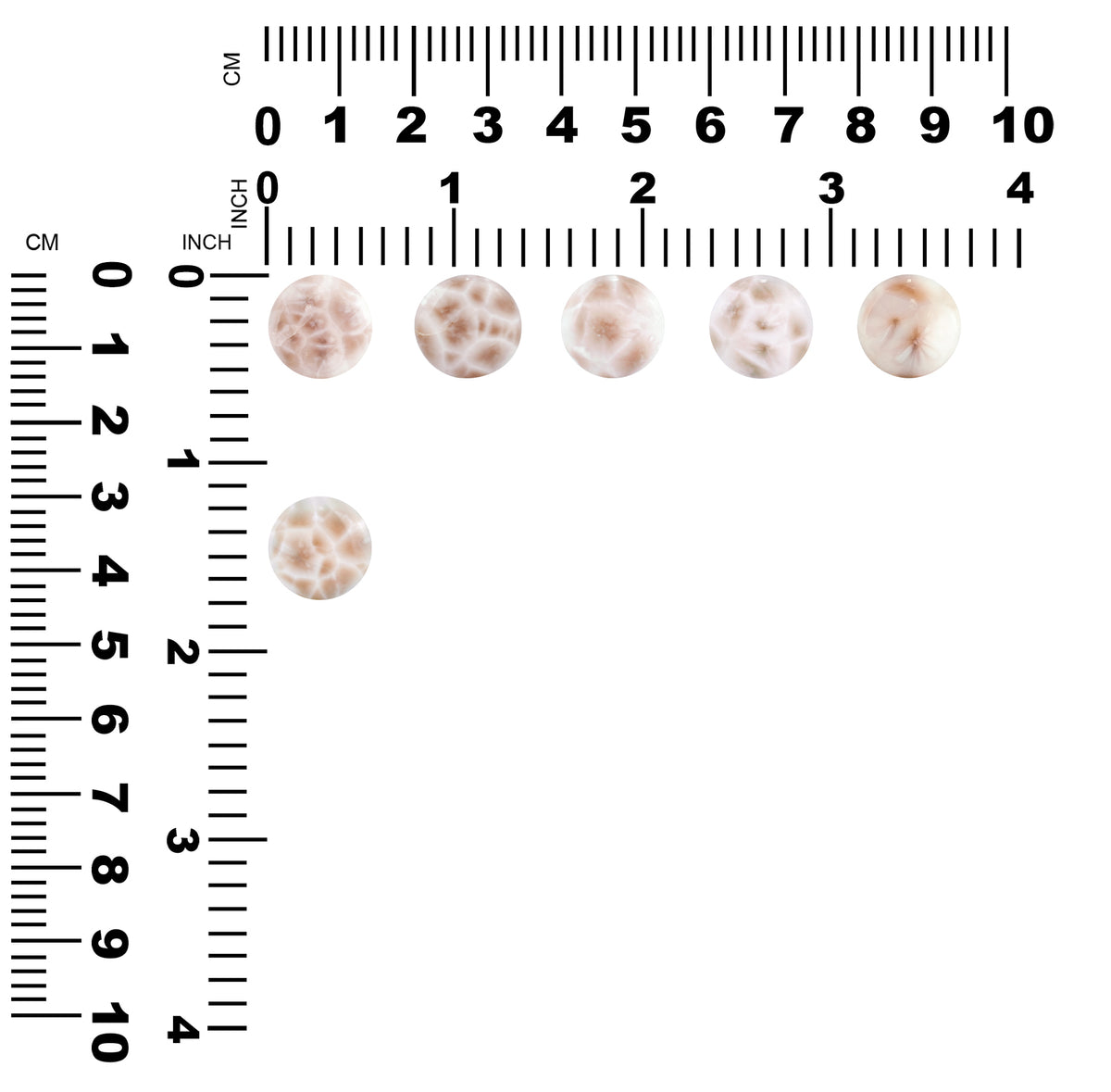 Starborn Pink Natrolite Round Cabochon - 1 Piece