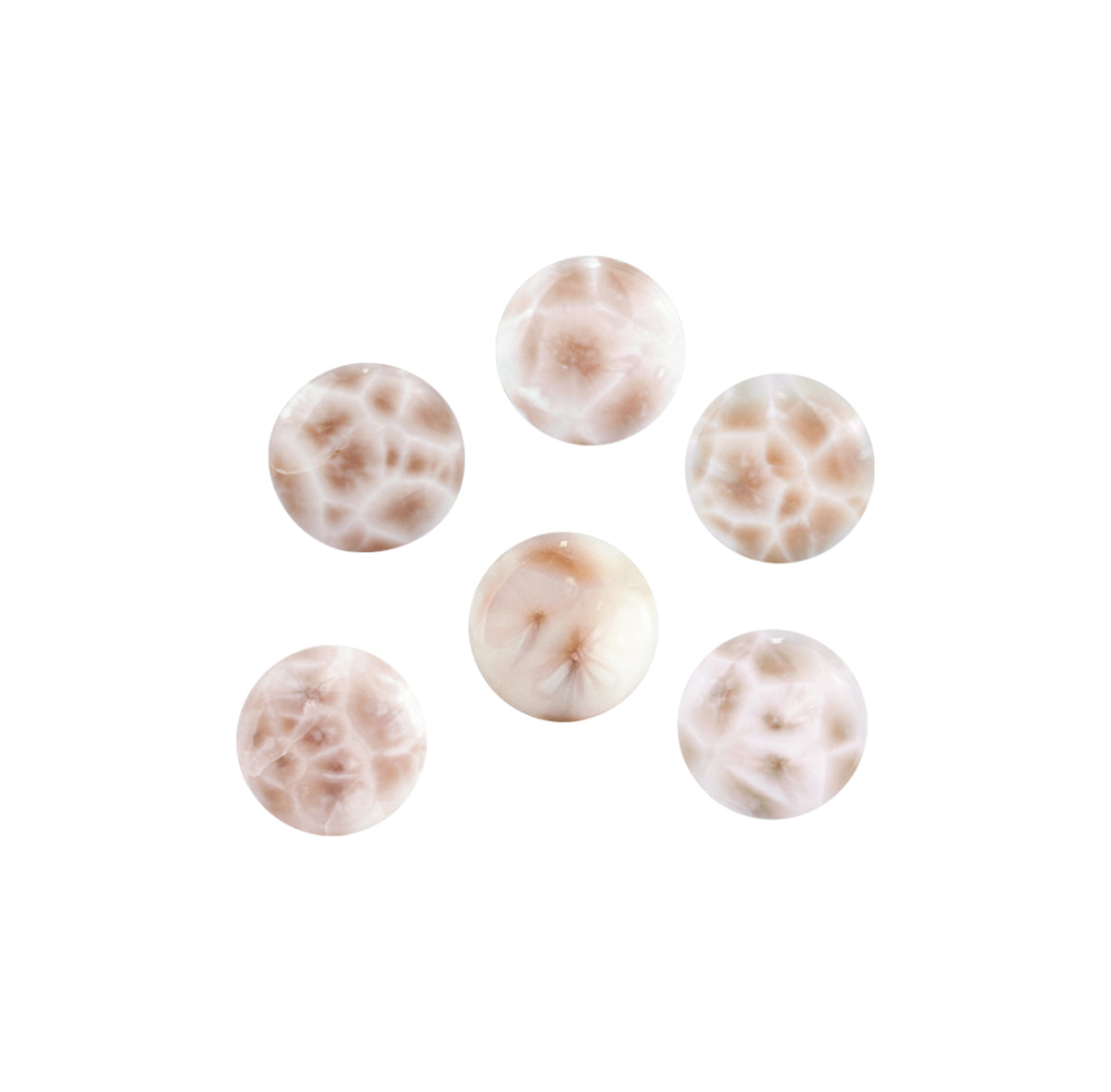 Starborn Pink Natrolite Round Cabochon - 1 Piece