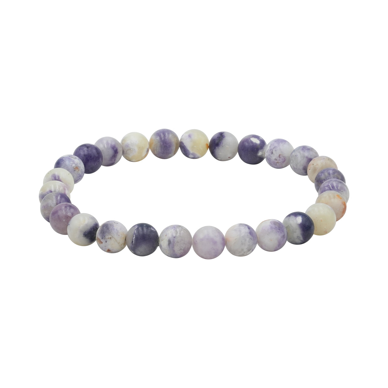 Starborn Purple Opal Elastic Beaded Bracelet