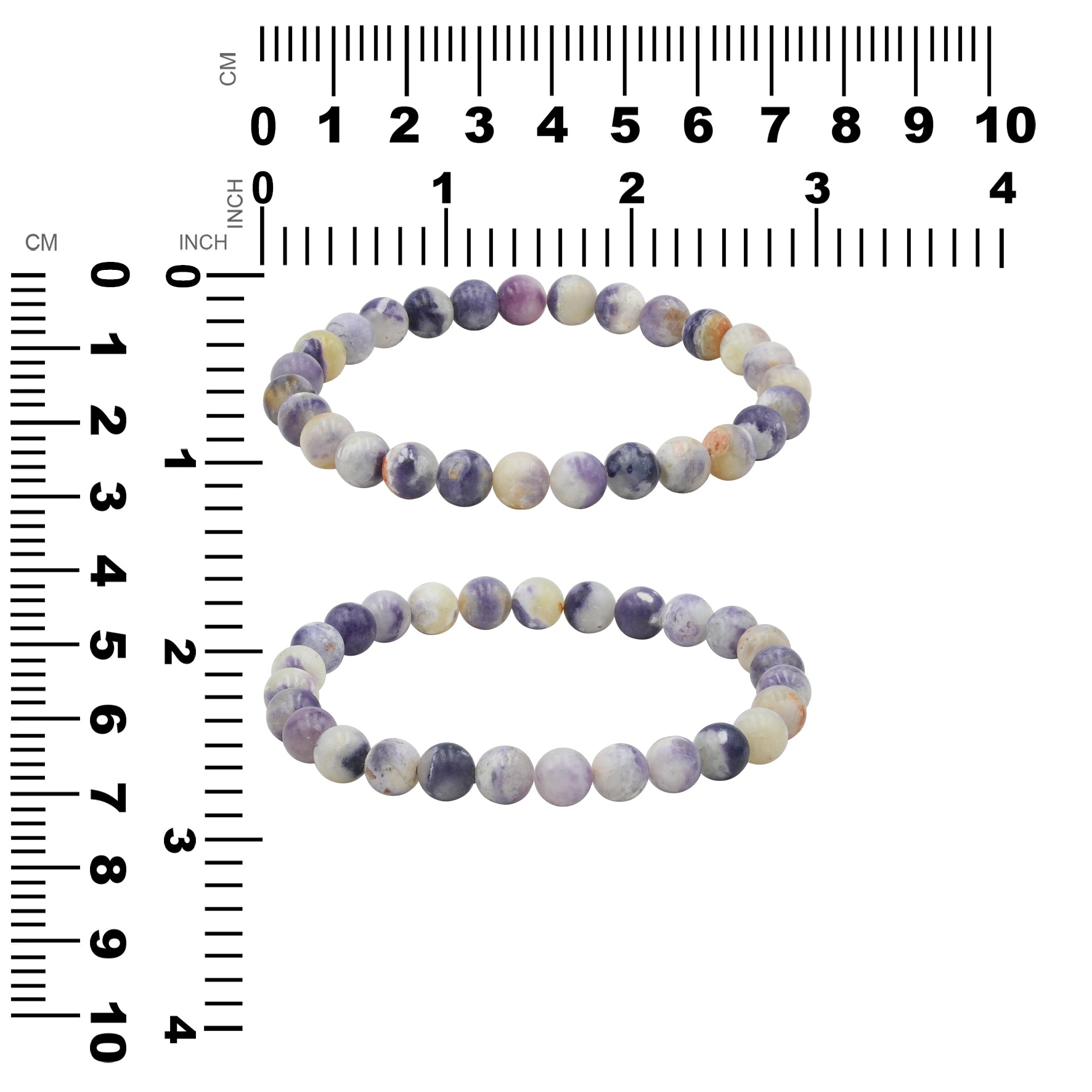 Stunning Natural Purple Opal Beaded Elastic Bracelet | Starborn