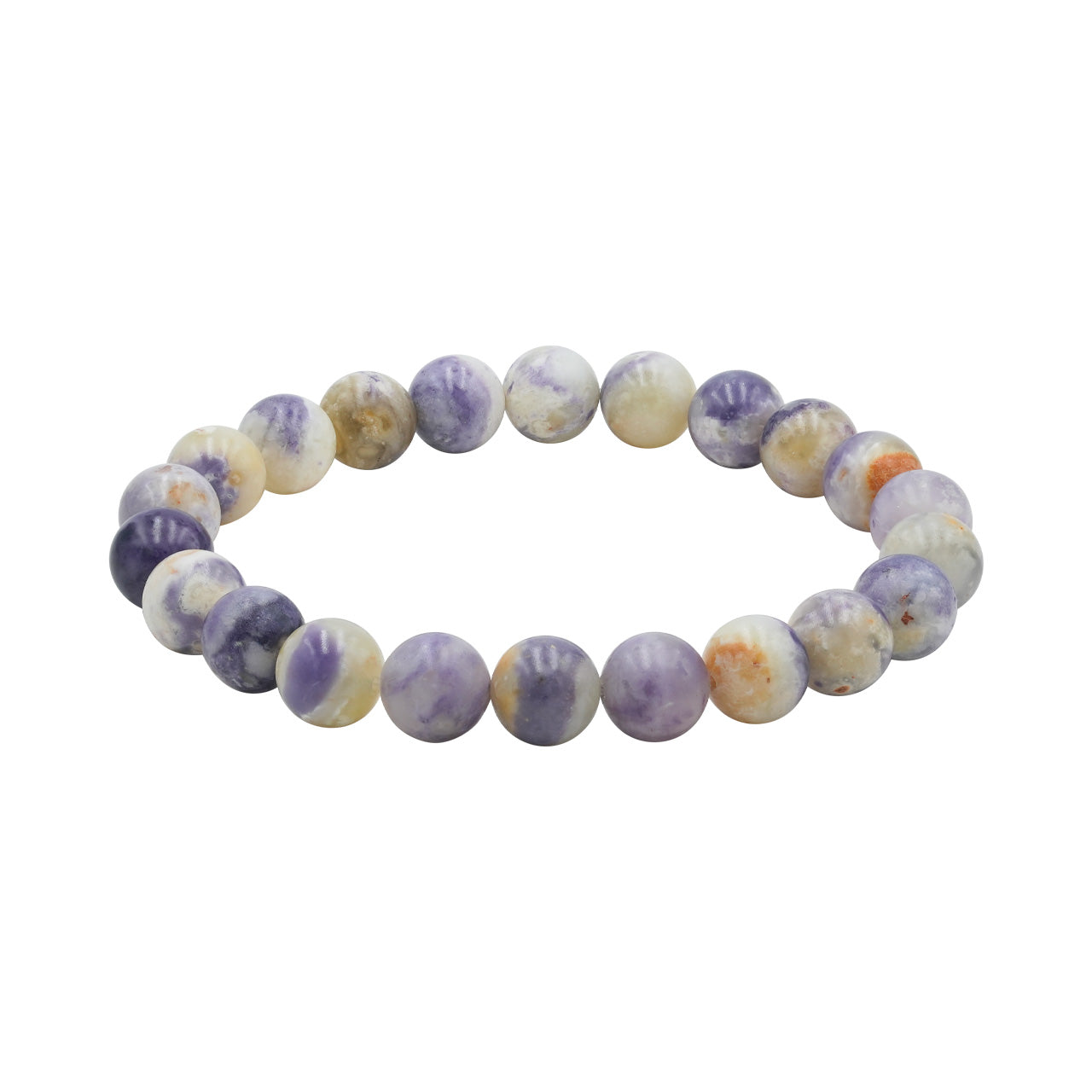 Starborn Purple Opal Elastic Beaded Bracelet