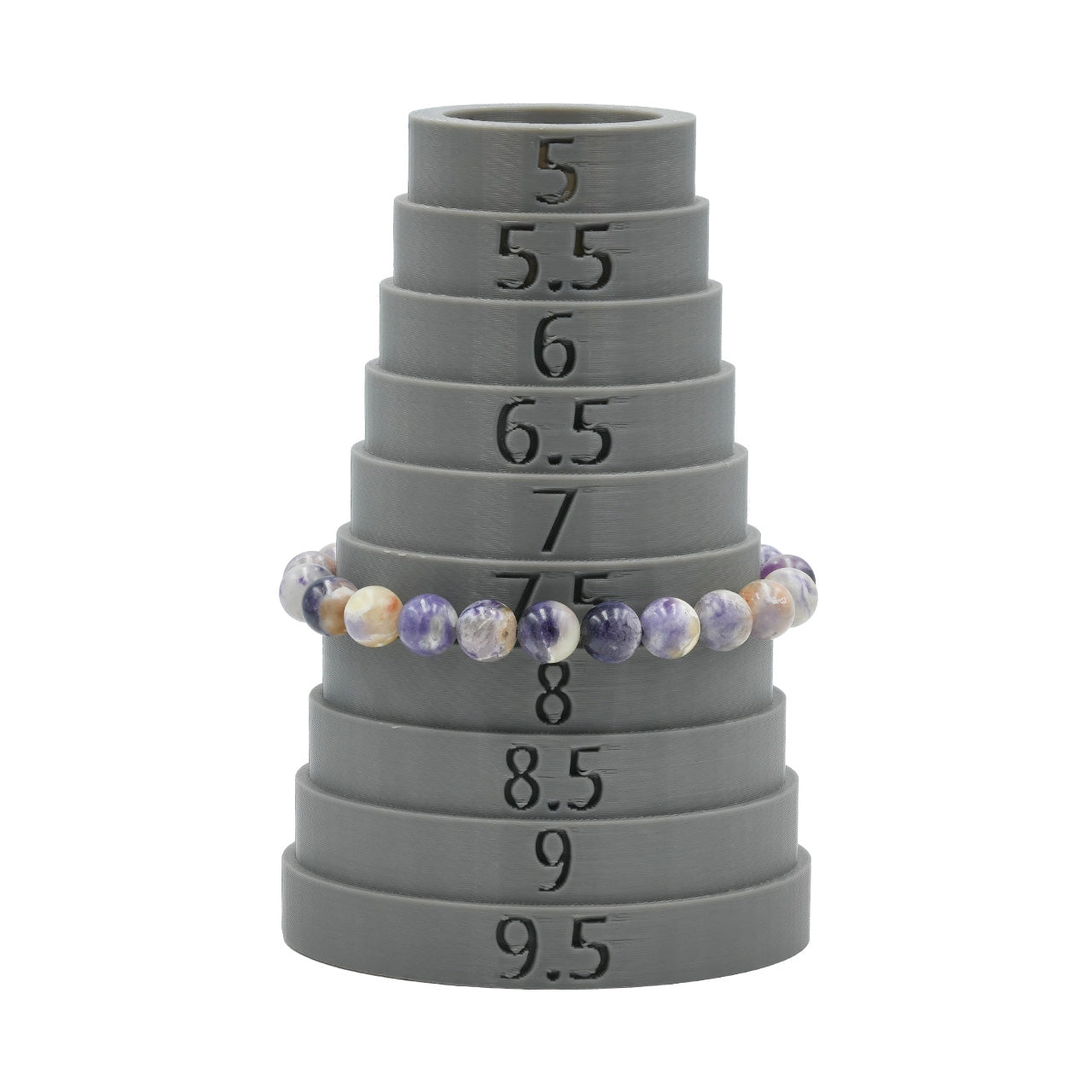 Starborn Purple Opal Elastic Beaded Bracelet