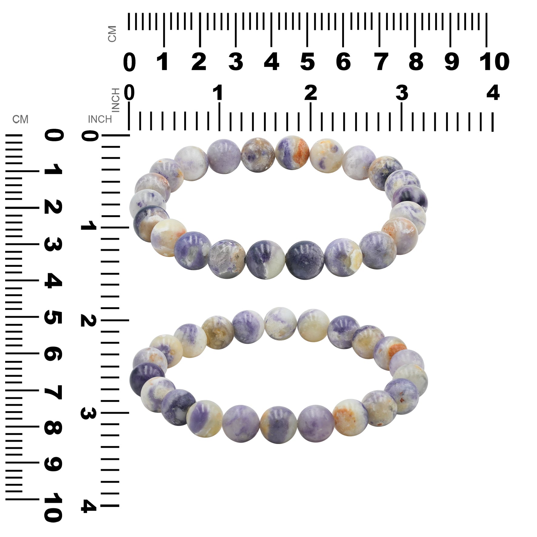 Starborn Purple Opal Elastic Beaded Bracelet