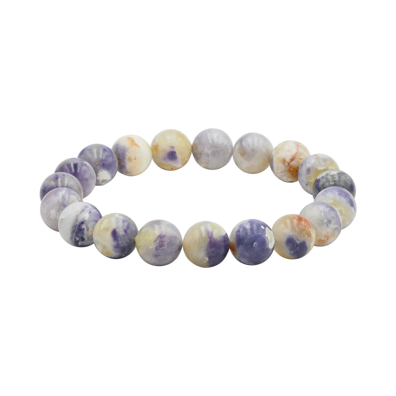 Starborn Purple Opal Elastic Beaded Bracelet