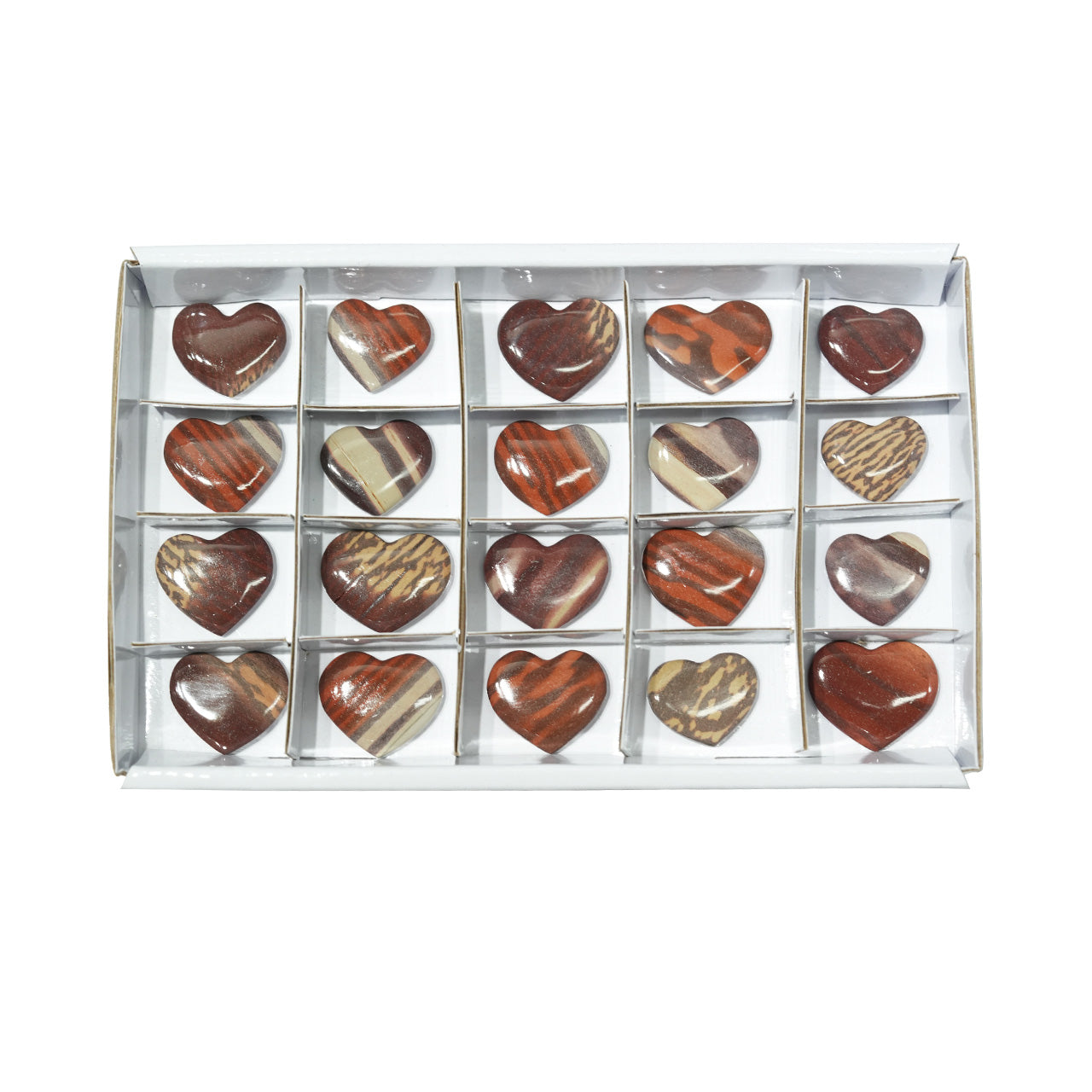 Starborn Piedra Corazón Natural Impresa 100 gramos - 20 piezas