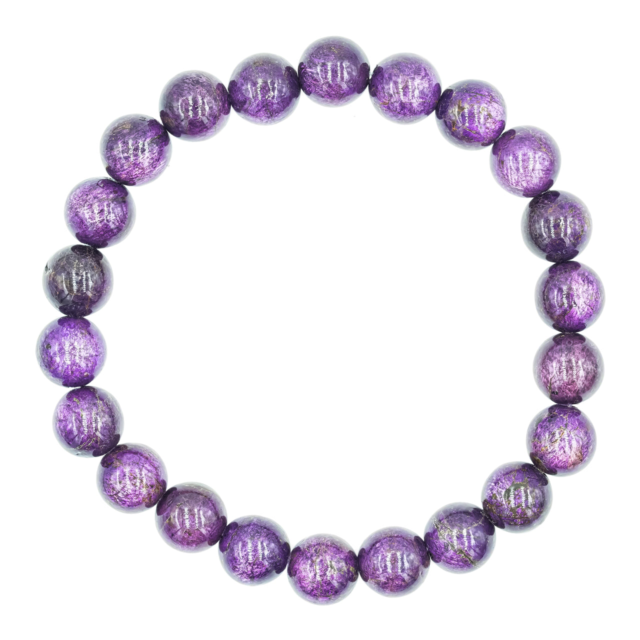 Starborn Purpurite Beaded Elastic Bracelet