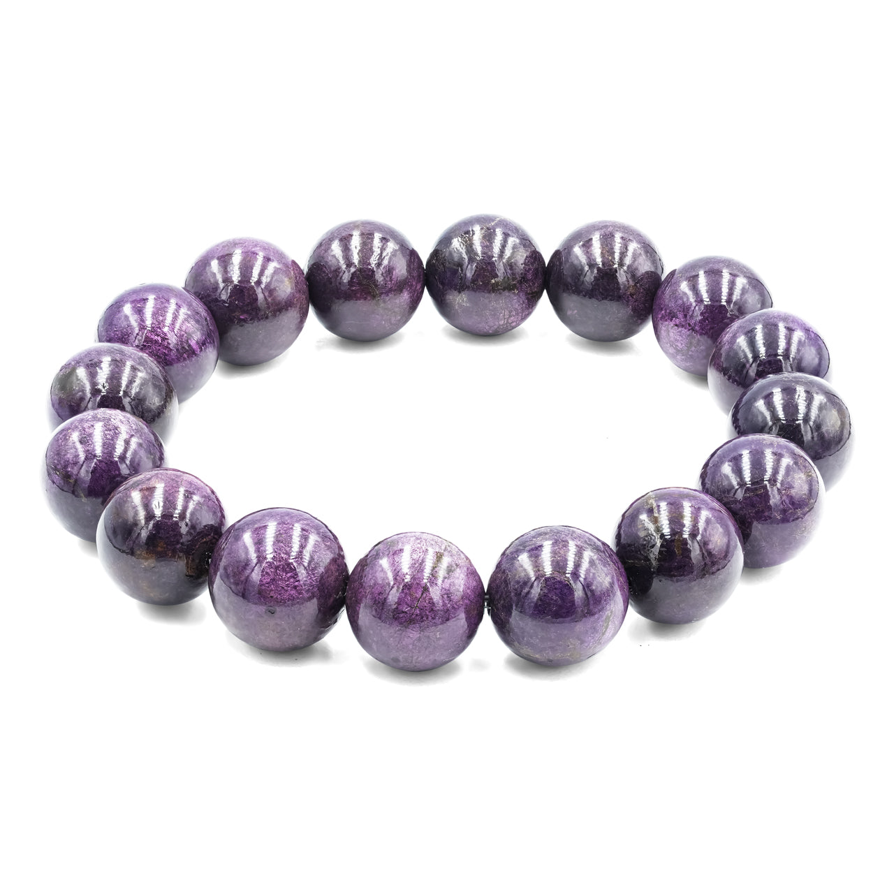 Starborn Purpurite Beaded Elastic Bracelet