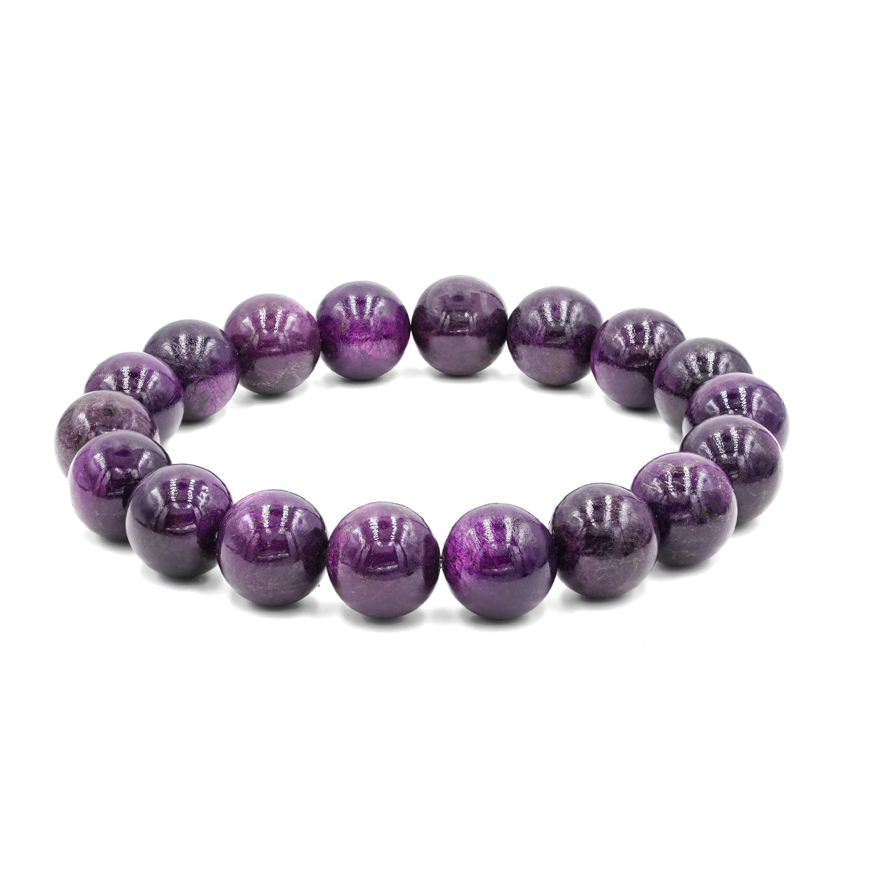 Starborn Purpurite Beaded Elastic Bracelet