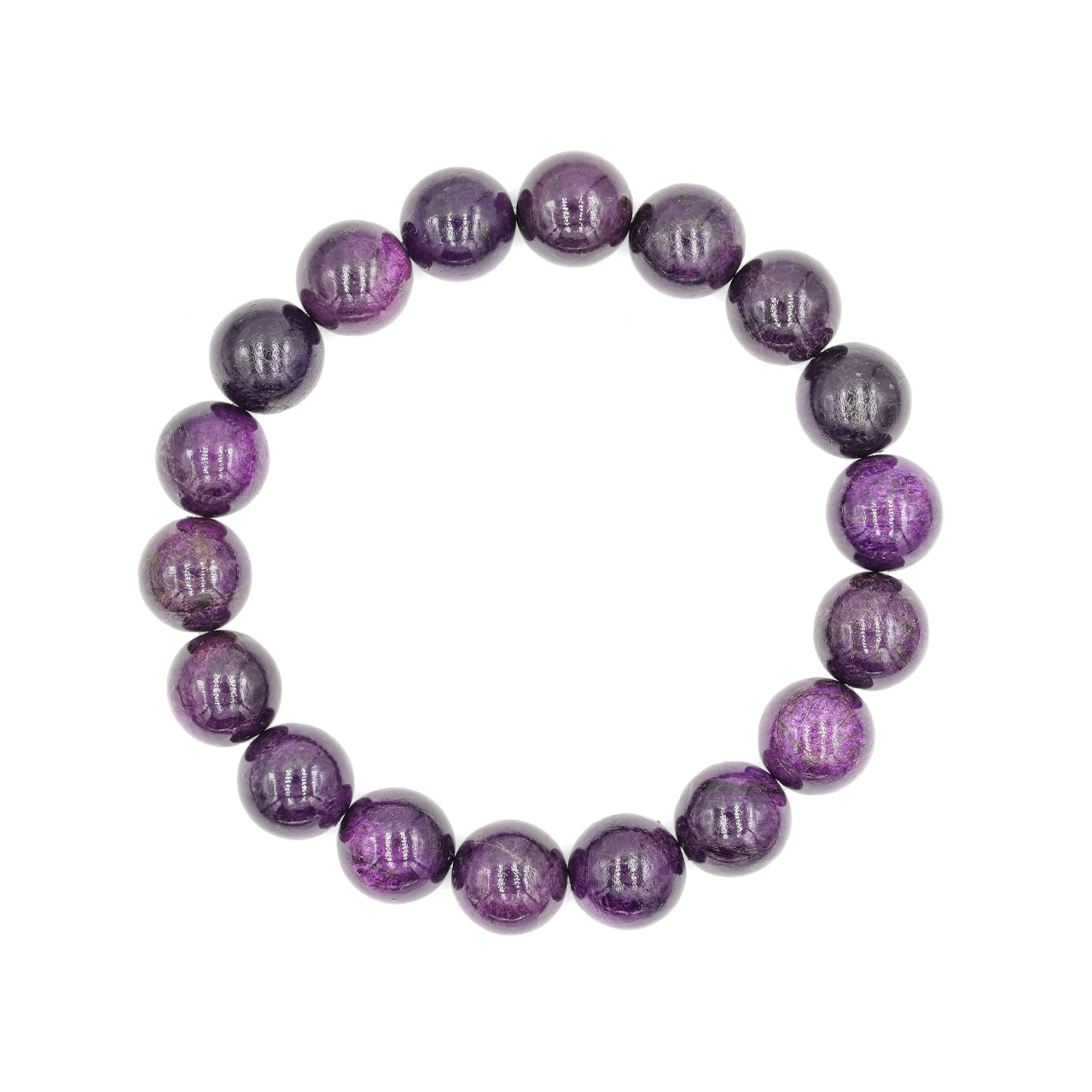 Starborn Purpurite Beaded Elastic Bracelet