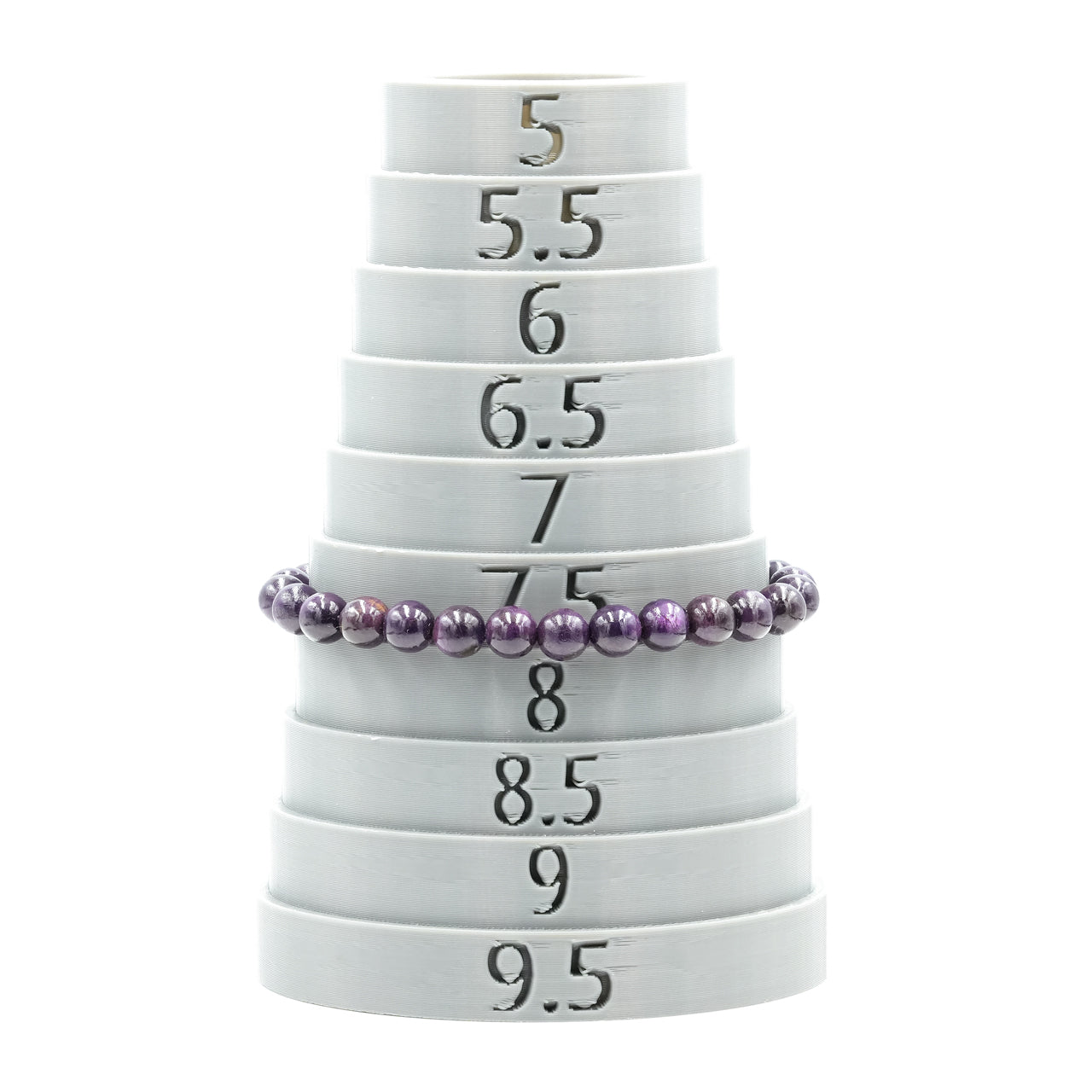 Starborn Purpurite Beaded Elastic Bracelet