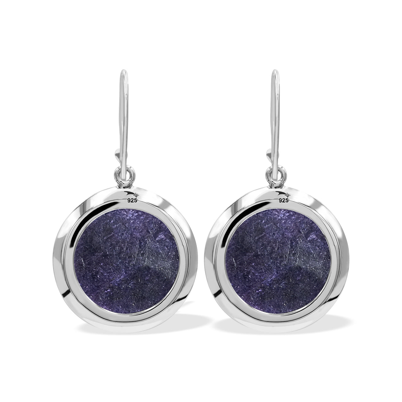 Starborn Round 18mm Gemstones Medallion Style Earring in Sterling Silver - Medium