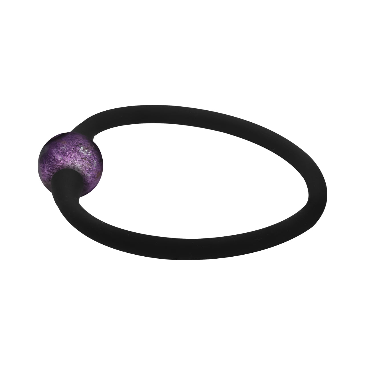 Starborn Purpurite Sphere 12 mm on Silicon Bracelet