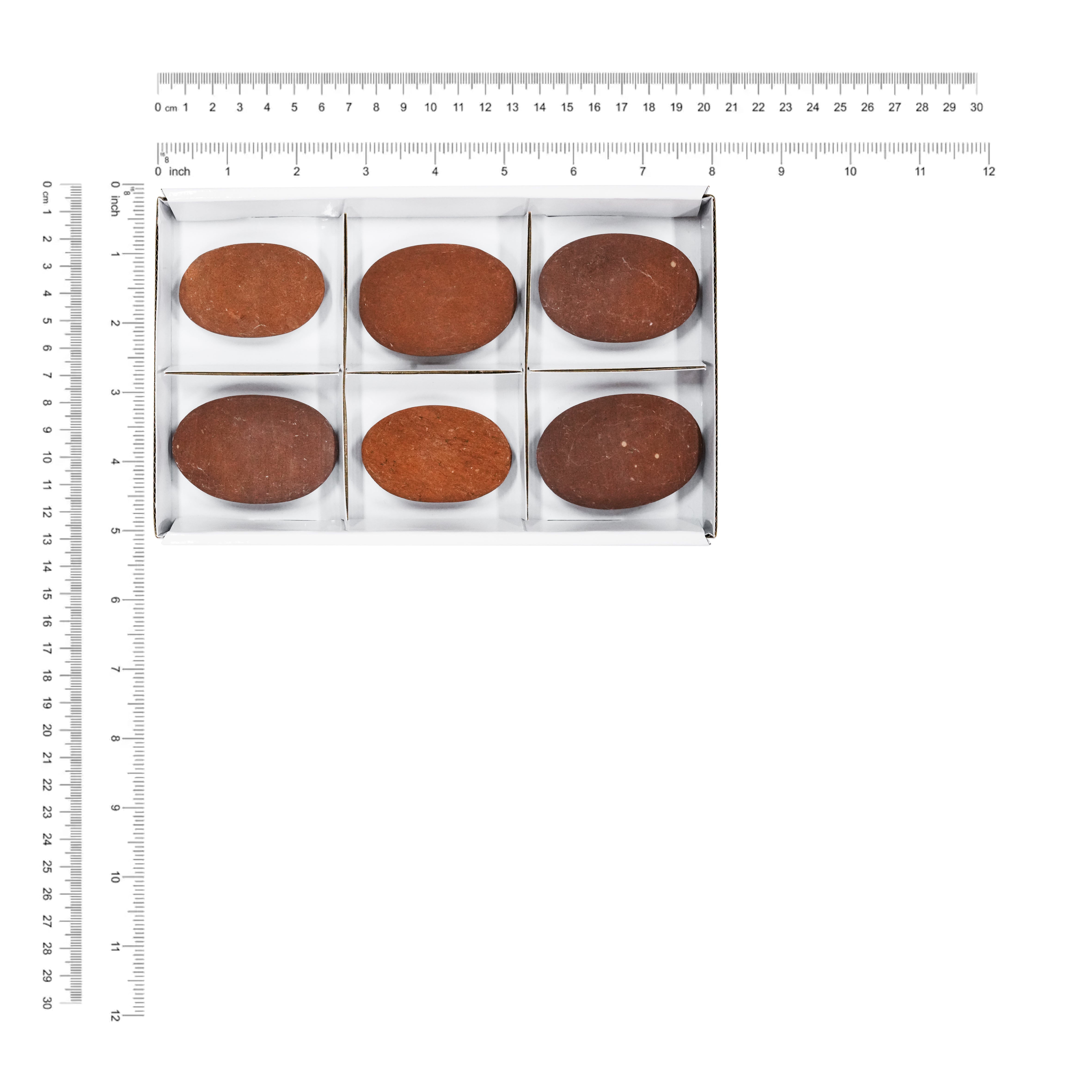 Starborn Sedona Vortex Red Rock Palm Stone 350 gramos - 6 piezas